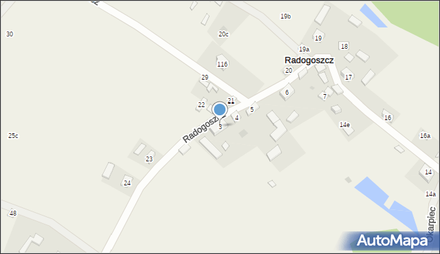 Radogoszcz, Radogoszcz, 3, mapa Radogoszcz