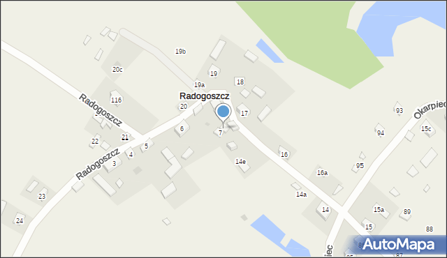 Radogoszcz, Radogoszcz, 8, mapa Radogoszcz