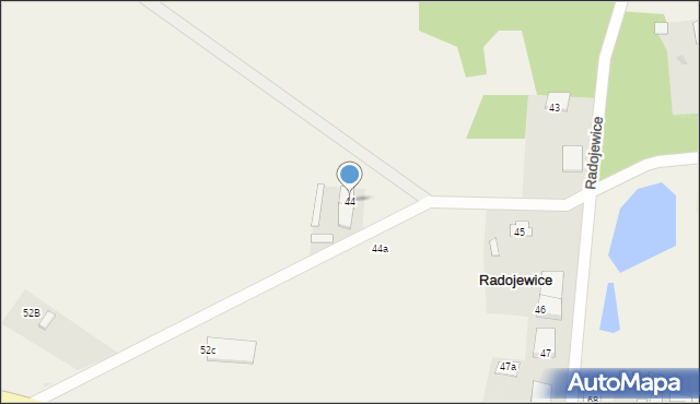 Radojewice, Radojewice, 44, mapa Radojewice