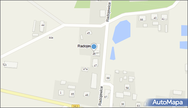 Radojewice, Radojewice, 46, mapa Radojewice