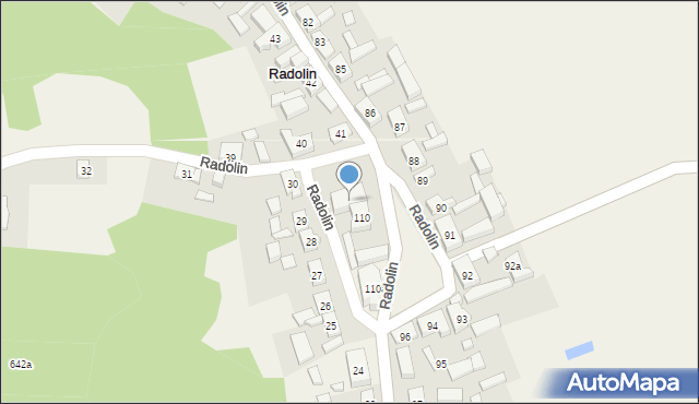 Radolin, Radolin, 111, mapa Radolin