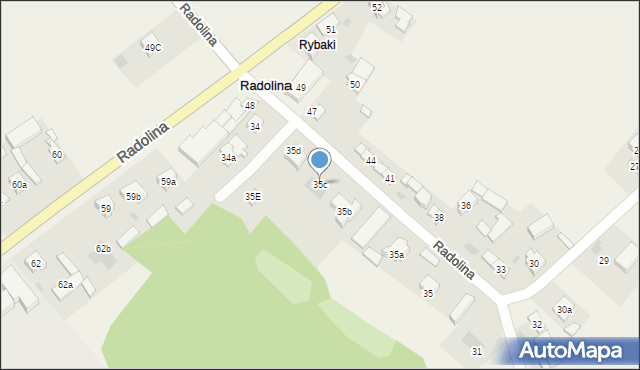 Radolina, Radolina, 35c, mapa Radolina