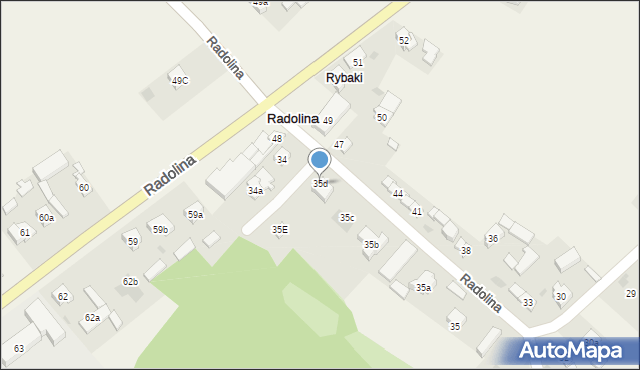 Radolina, Radolina, 35d, mapa Radolina