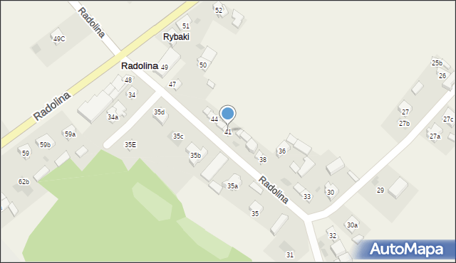 Radolina, Radolina, 41, mapa Radolina