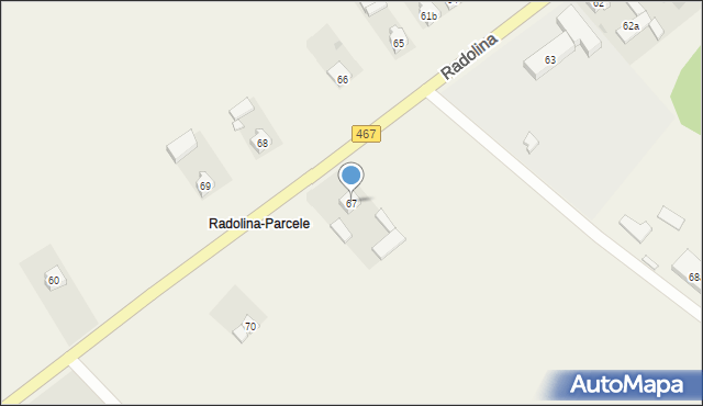 Radolina, Radolina, 67, mapa Radolina