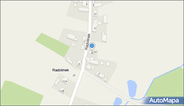 Radolinek, Radolinek, 14, mapa Radolinek