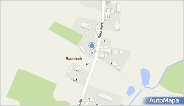 Radolinek, Radolinek, 15, mapa Radolinek