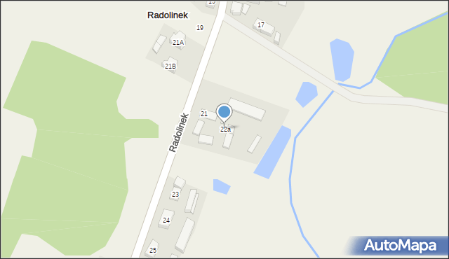 Radolinek, Radolinek, 22a, mapa Radolinek