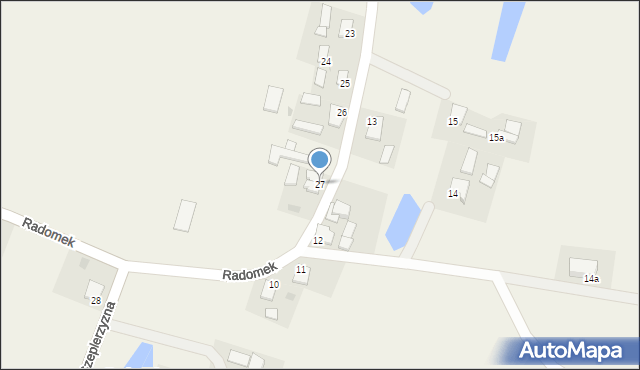 Radomek, Radomek, 27, mapa Radomek