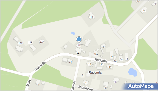 Radomia, Radomia, 11, mapa Radomia