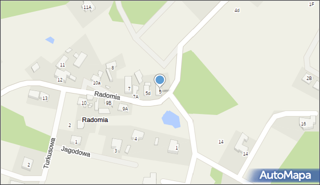 Radomia, Radomia, 5, mapa Radomia