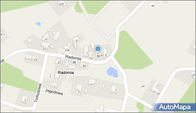 Radomia, Radomia, 5d, mapa Radomia