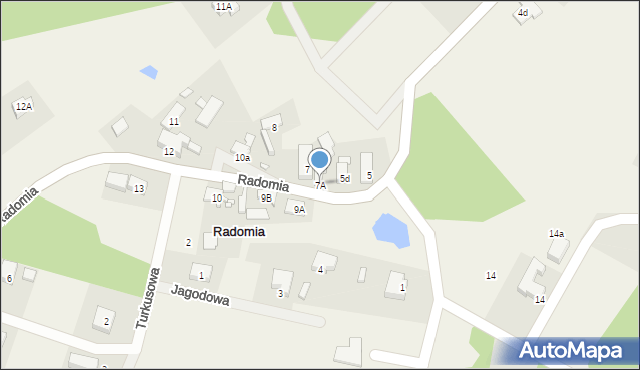 Radomia, Radomia, 7A, mapa Radomia