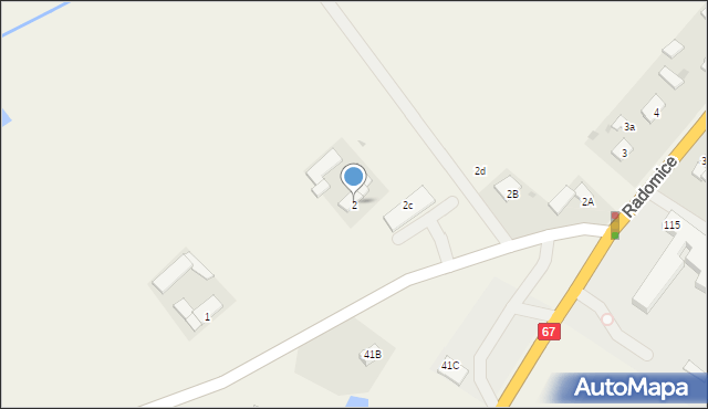 Radomice, Radomice, 2, mapa Radomice
