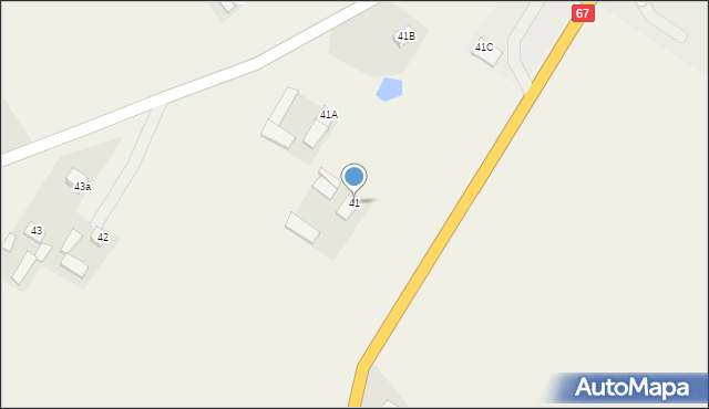 Radomice, Radomice, 41, mapa Radomice