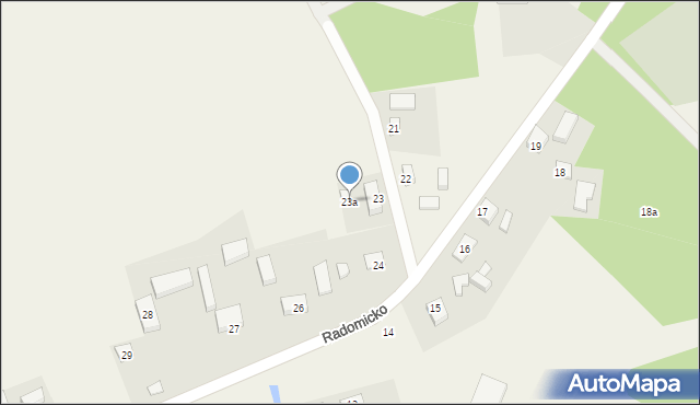 Radomicko, Radomicko, 23a, mapa Radomicko