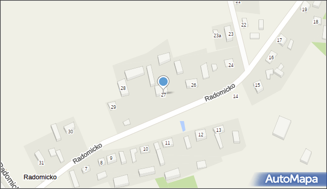 Radomicko, Radomicko, 27, mapa Radomicko