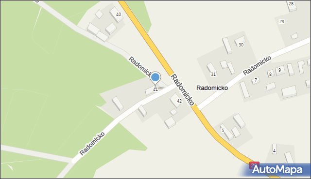 Radomicko, Radomicko, 41, mapa Radomicko