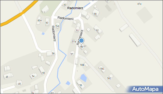 Radomierz, Radomierz, 59, mapa Radomierz