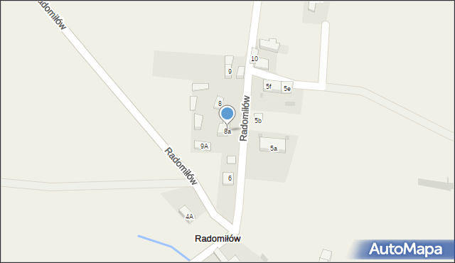 Radomiłów, Radomiłów, 8a, mapa Radomiłów