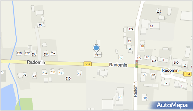 Radomin, Radomin, 19, mapa Radomin