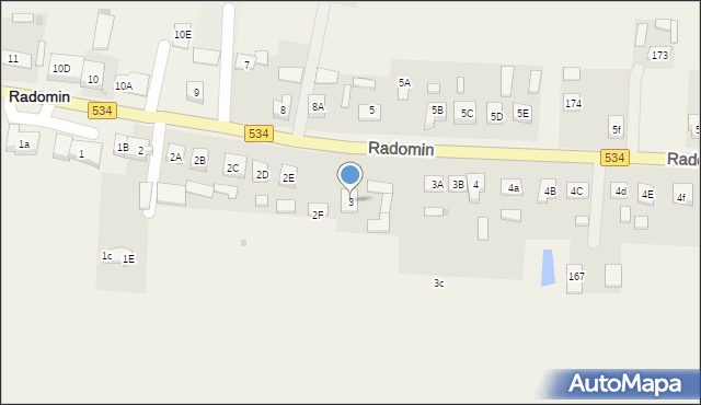 Radomin, Radomin, 3, mapa Radomin