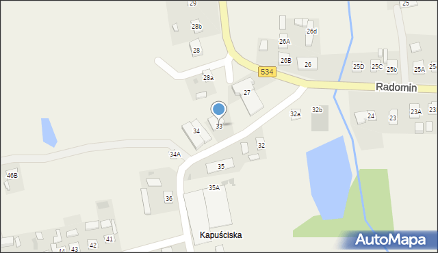 Radomin, Radomin, 33, mapa Radomin