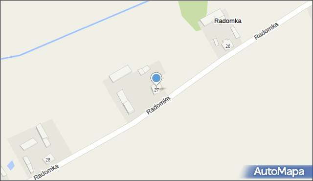 Radomka, Radomka, 27, mapa Radomka