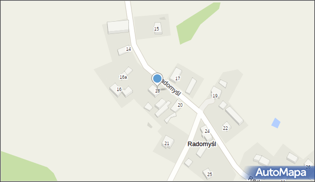 Radomyśl, Radomyśl, 18, mapa Radomyśl