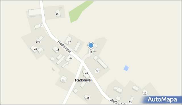 Radomyśl, Radomyśl, 19, mapa Radomyśl