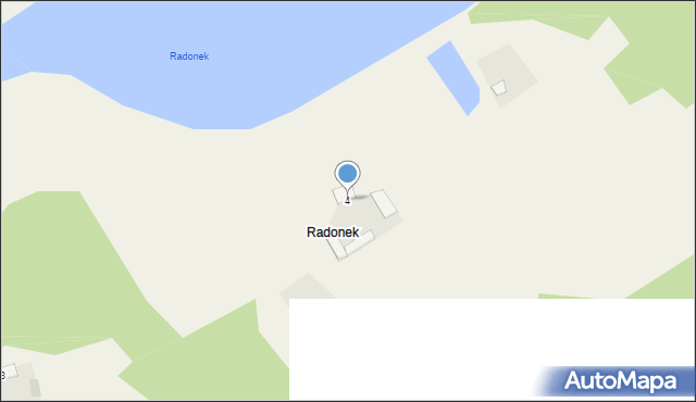 Radonek, Radonek, 4, mapa Radonek