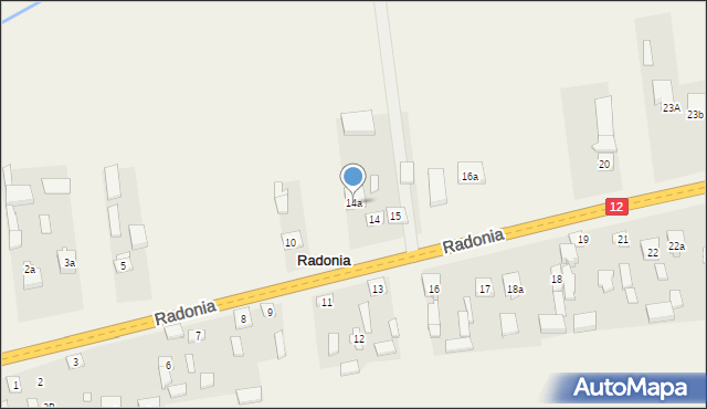 Radonia, Radonia, 14a, mapa Radonia