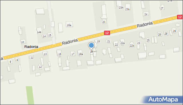 Radonia, Radonia, 18, mapa Radonia