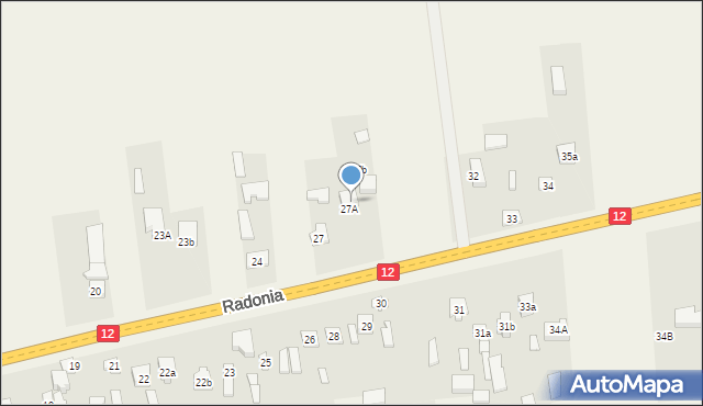 Radonia, Radonia, 29A, mapa Radonia