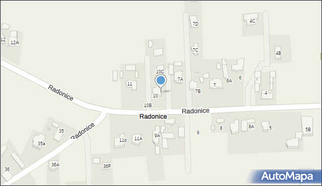 Radonice, Radonice, 10a, mapa Radonice