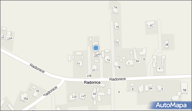 Radonice, Radonice, 10C, mapa Radonice