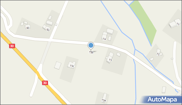 Radoniów, Radoniów, 73b, mapa Radoniów