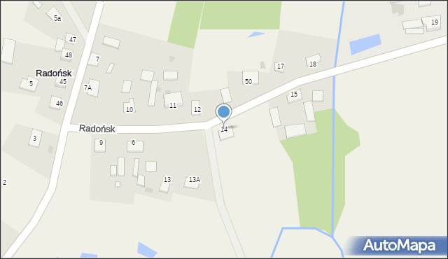 Radońsk, Radońsk, 14, mapa Radońsk