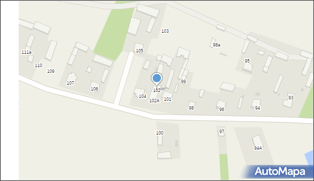Radoryż Smolany, Radoryż Smolany, 102, mapa Radoryż Smolany