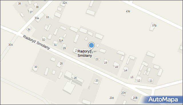 Radoryż Smolany, Radoryż Smolany, 24, mapa Radoryż Smolany