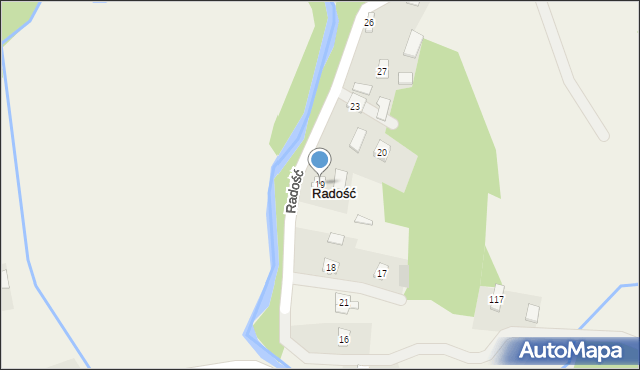 Radość, Radość, 19, mapa Radość