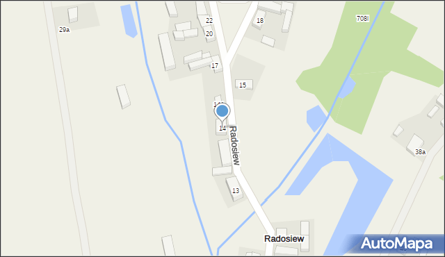 Radosiew, Radosiew, 14, mapa Radosiew