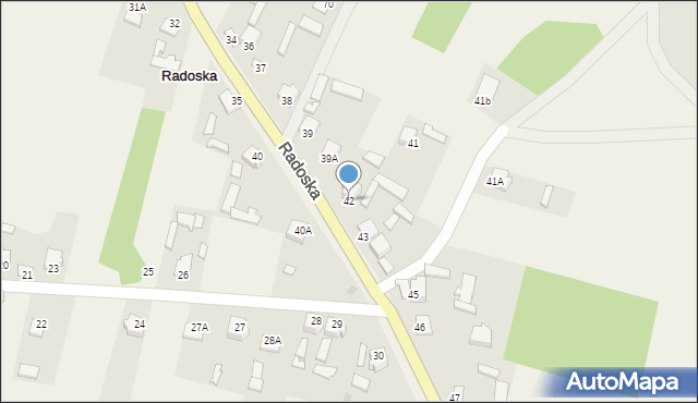 Radoska, Radoska, 42, mapa Radoska