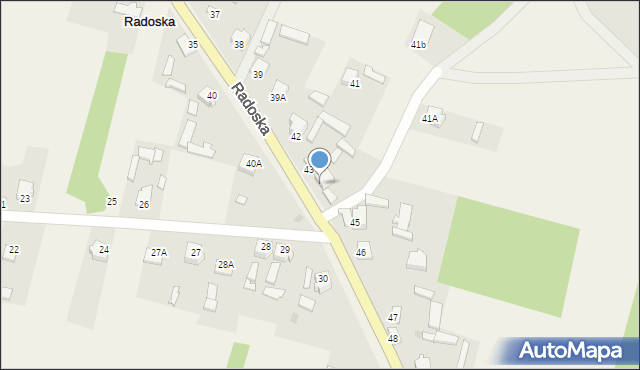 Radoska, Radoska, 44, mapa Radoska