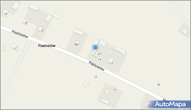 Radostów, Radostów, 14A, mapa Radostów