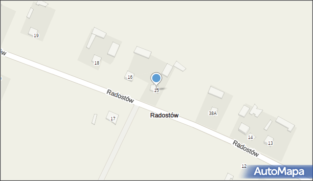 Radostów, Radostów, 15, mapa Radostów