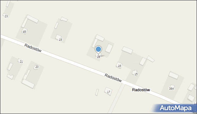 Radostów, Radostów, 18, mapa Radostów