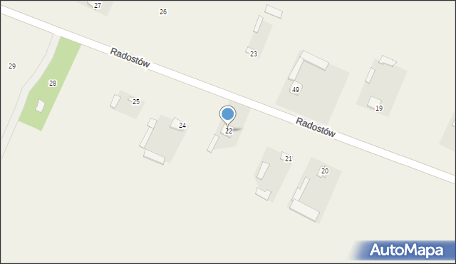 Radostów, Radostów, 22, mapa Radostów