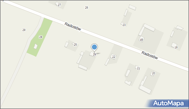 Radostów, Radostów, 24, mapa Radostów