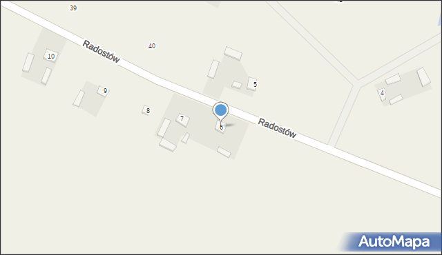 Radostów, Radostów, 6, mapa Radostów